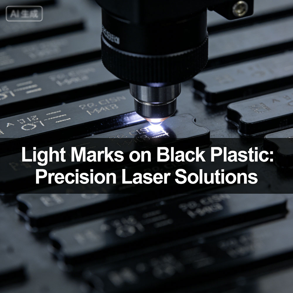 Light Marks on Black Plastic