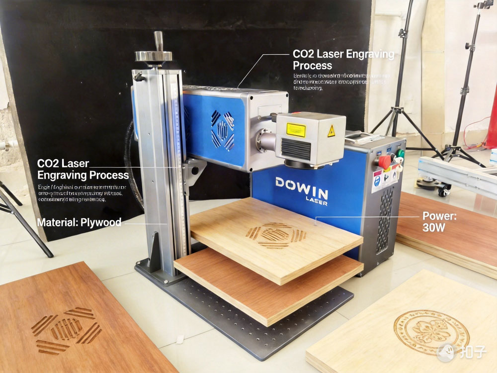 CO2 Laser Engraving on Wood